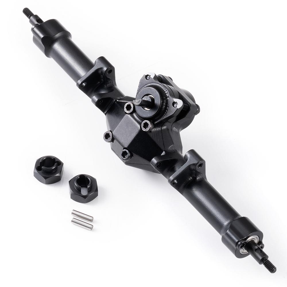 MIBIDAO Alu Alloy Extended / Stock Length Front Rear Axle for Axial SCX24 Deadbolt C10 Wrangler Gladiator Bronco 1/24 RC Car