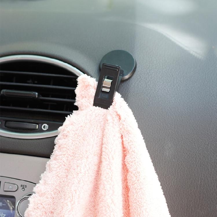 2 Pezzi Clip Porta Oggetti Adesiva Antiscivolo per Auto con Meccanismo a Molla Previene la Caduta degli Oggetti su Strade Dissestate per una Maggiore Sicurezza