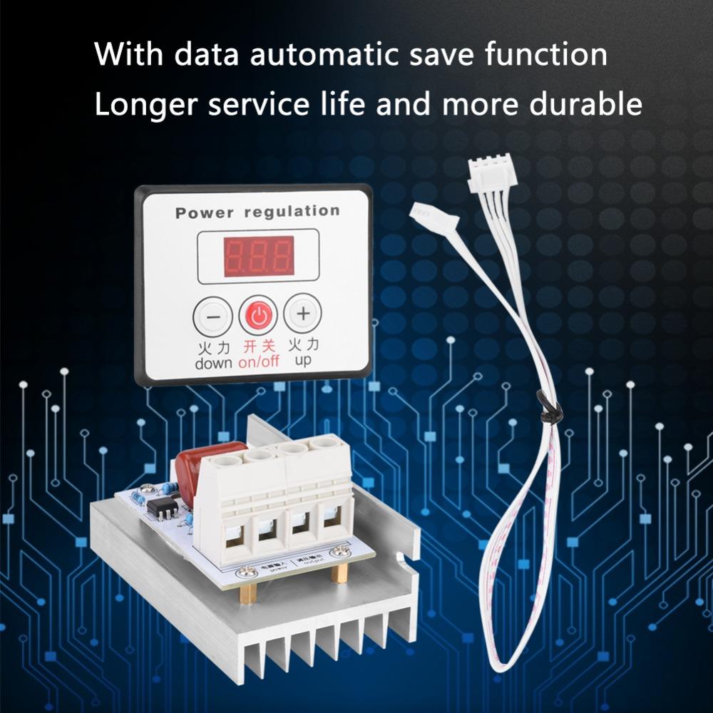 10000W SCR Voltage Regulator AC 220V 80A Digital Speed Controller Adjustable High Power Thermostat Module Industrial