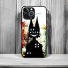 Dark Funny Monster Cat Matte Cover For iPhone 16 15 14 11 12 13 Mini Pro Max X XR XS MAX Phone Case shockproof