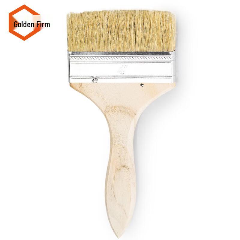 Jingu Lao Wooden Handle Hog Bristle Paint Brush 4 inch