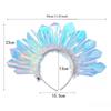Świecąca Opaska Laserowa Kolorowy Film Świecąca Obręcz do Włosów Impreza Scena Występ Taneczny Akcesoria Dekoracyjne Zaopatrzenie na Event