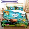 3pcs The Octonauts3 pattern bedding set duvet cover set includes duvet cover &pillowcases, perfect all season bedroom decoration & gift