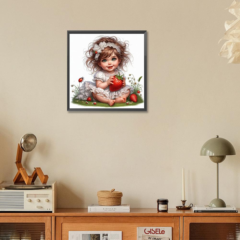 5D DIY celokruhová vrtačka s diamantem pro dívku na malování domácích dekorací 30x30cm
