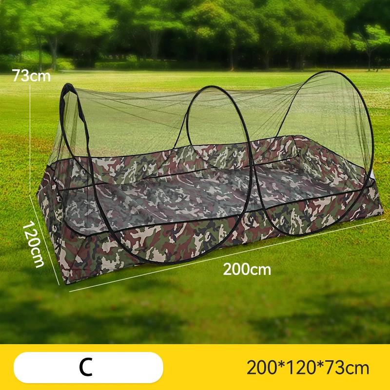 

Кемпинговая противомоскитная сетка Водонепроницаемая дорожная складная портативная для поездок на открытом воздухе для сада Однодверные общежития Противомоскитные брезентовые палатки