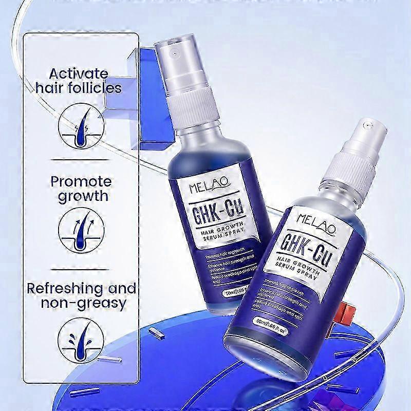 GHK-Cu Copper Peptide Hair & Scalp Serum Spray  Fast-Absorbing, Water-Based Formula for Hair Softness & Shine - Dry Scalp Moisturizer Spray