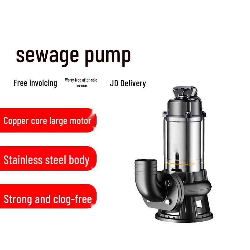 Huajingzhu 1100W 2-Inch Submersible Sewage Pump