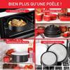 Batterie de cuisine - tefal - ingenio - 13 pièces - poignées amovibles - induction - antiadhésif
