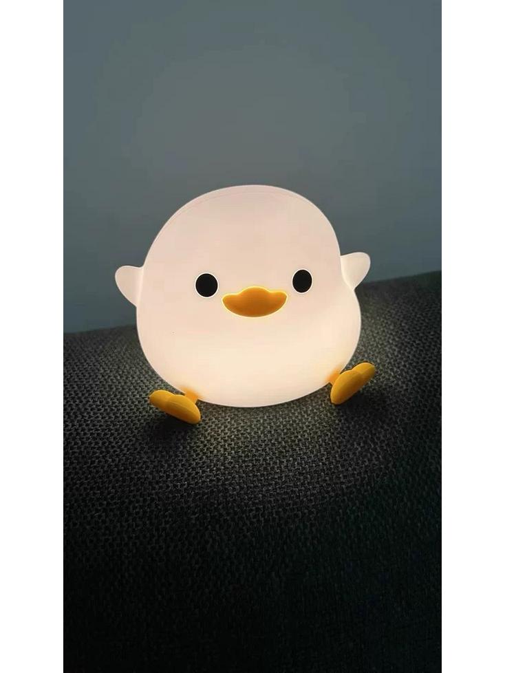 Doudou Duck Silicone Night Light: Children's Bedroom Sleep Aid & Valentine's/Birthday Gift