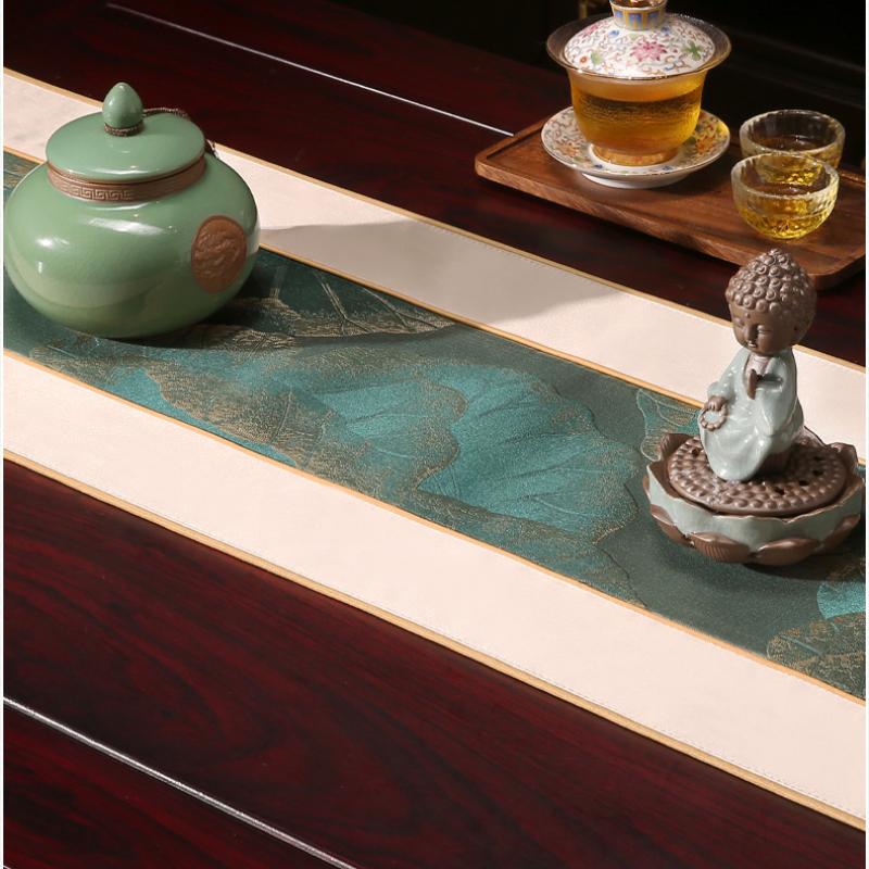 Chinese Style Tassels Table Runner Classical Table Cloth Home Decor Table Flag with Tassel Creative Table Cover Tea Table Decor