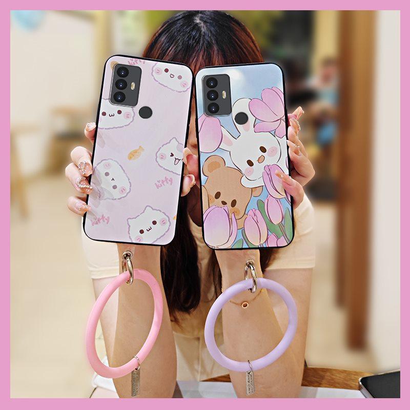 Cartoon Waterproof Phone Case For TCL 30SE/30E/306/305/Sharp Aquos V6/V6 Plus Cute Solid Color Protective Anti-knock