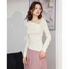 IEF 2025 Autumn French Elegant Slim Knit Top