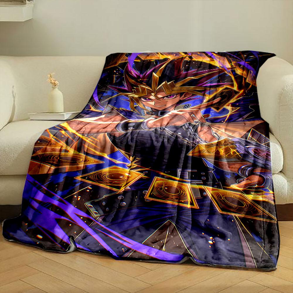 Dynamic scene with glowing cards, vibrant energy trails, and bold colors. for all seasons blanket lunch break throw gift