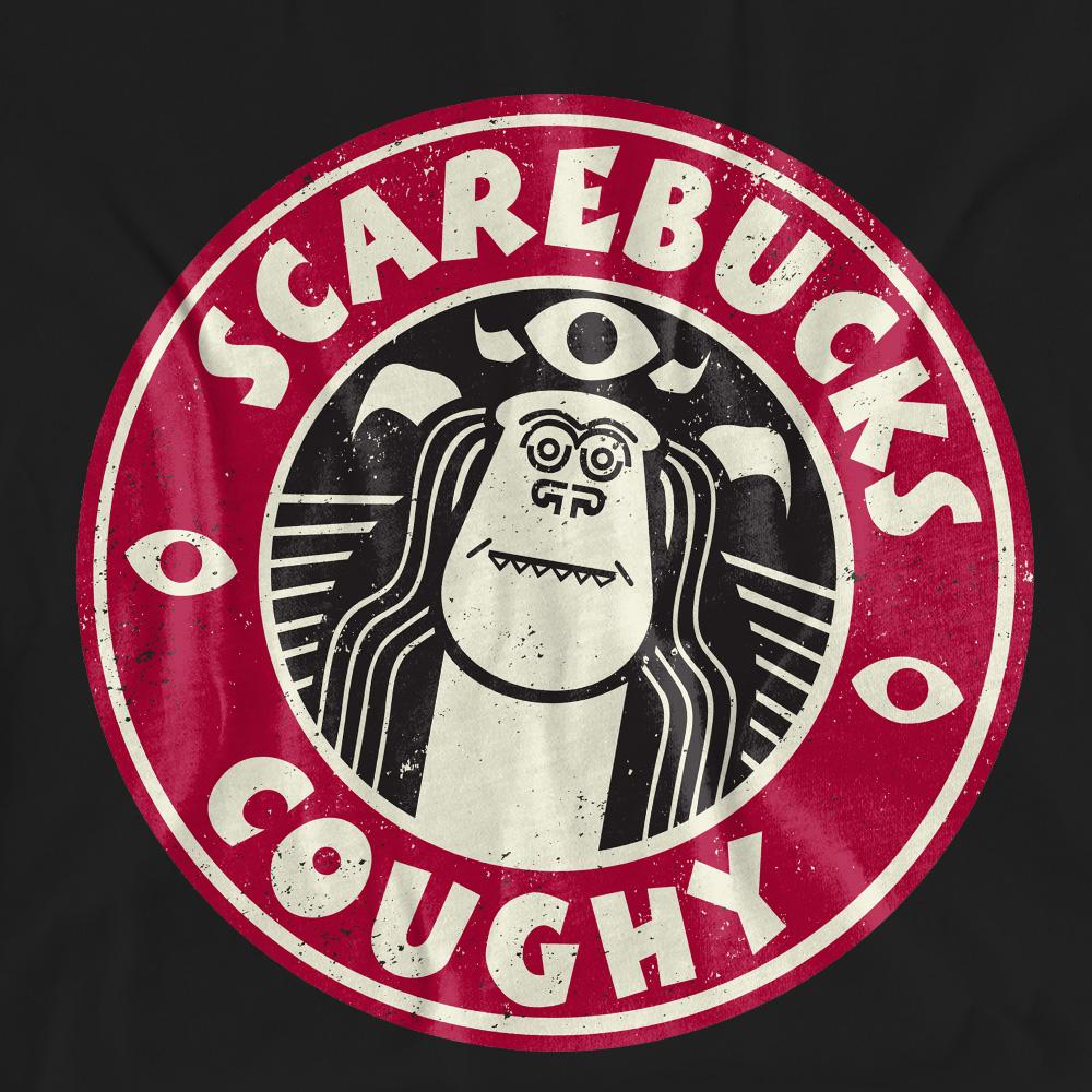 Monsters At Work Unisex Adult Scarebucks Coughy T-Shirt