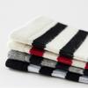 3 Pairs Cotton Women Sock Striped Solid Color Casual Breathable Hip Hop Skateboard Fashion Female Black White Middle Tube Socks