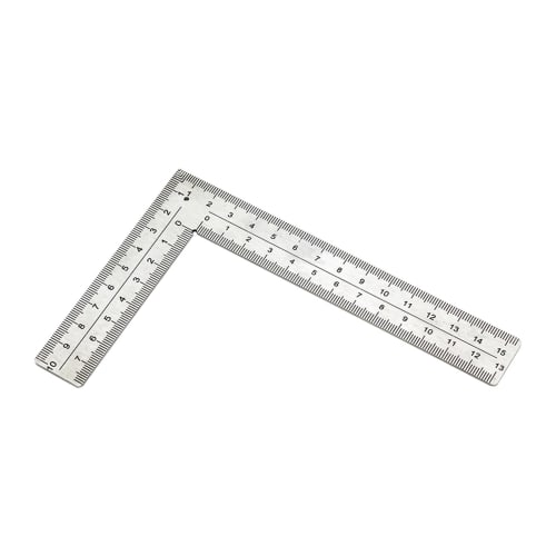 Fenteer L-Shaped Square Ruler, DIY Professional High-Precision Hobby Engineering Woodworking, 10x15cm