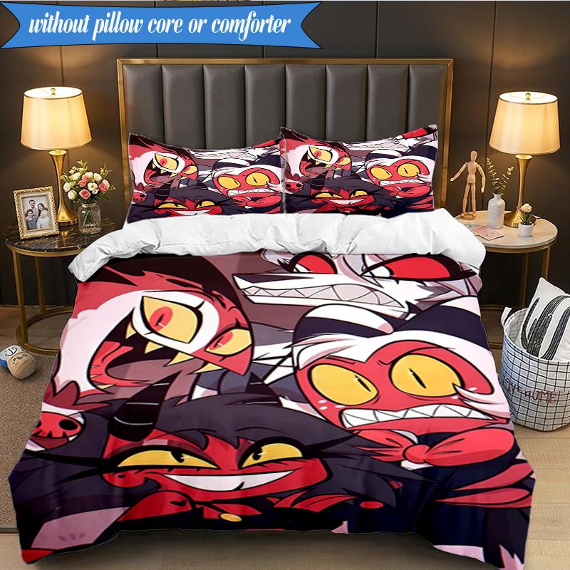 3PCS Fantasy Creatures Hotel  Bedding Set,Including 1pc Duvet Cover And 2pcs Pillowcases Perfect for Bedroom, Dormitory, Fan Christmas gift