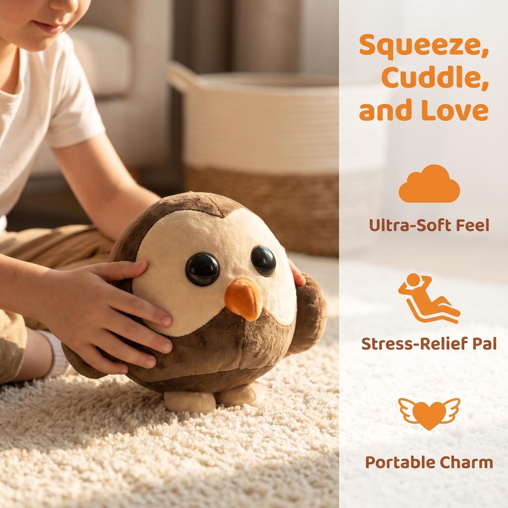 25cm Cute Owl Plush Doll Soft Stuffed Animal Plushie Birthday Xmas Gifts For Kids