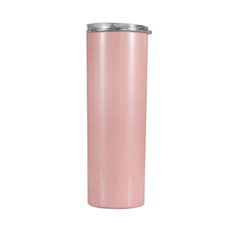 20oz Stainless Steel Insulated Slim Cup with Solid Color and Logo Printing.