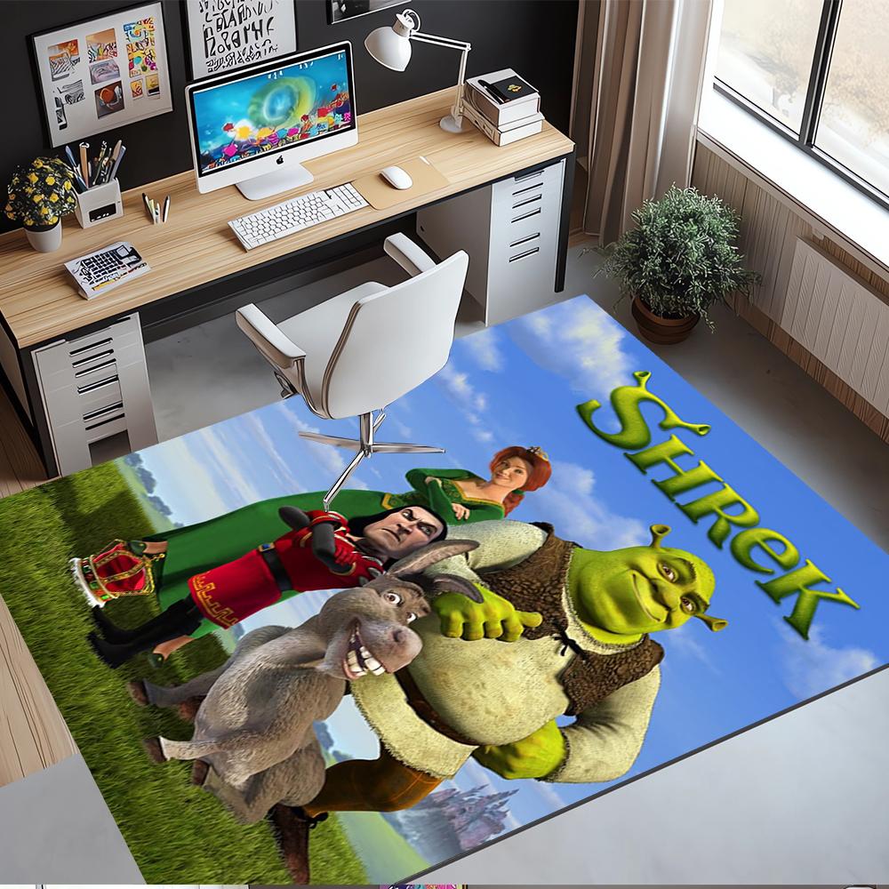 Shrek Printed Carpet,Rug,for Office Chair Living Room Bedroom Kitchen Room Decor Gifts.