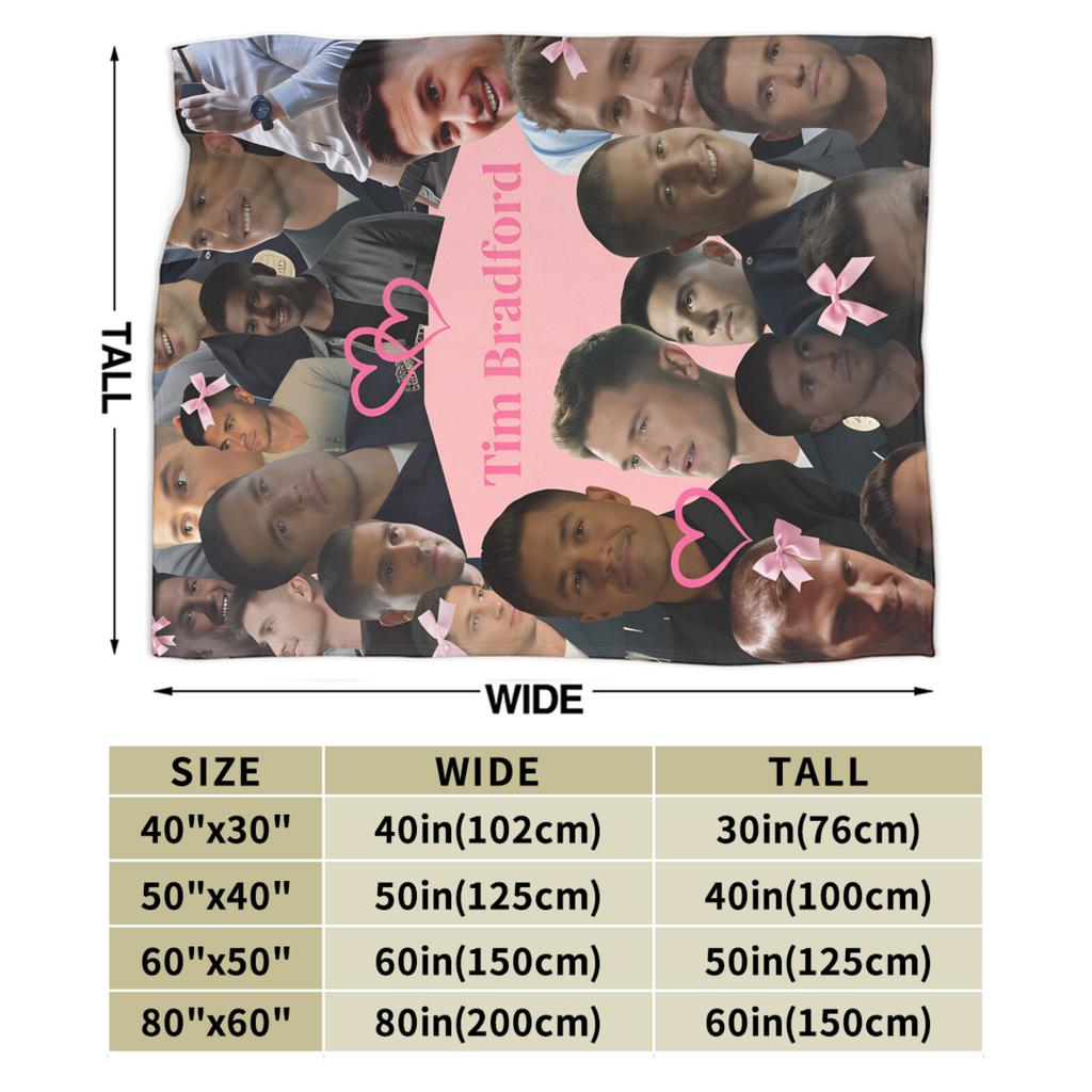 Tim Bradford The Rookie Flanelldecke Warme Überwurfdecke für Sofa Bett Camping Lustige Bettdecke Sofabettbezug