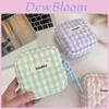 Quilted Cotton Grid Organizer For Women With Zipper Closure And Compact Storage