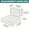 2pcs/set T Jacquard Chair Seat Cover All Wrap Elastic Armchair Cushion Cover Non-slip Dust-proof Protector for Living Room Hotel