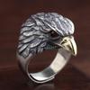 Men Pop Sterling Silver Eagle Shape Open Ring