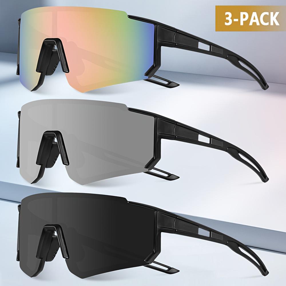 1/3PCS Oversize Outdoor Cycling Sunglasses Men Women Driving Bike Glasses Bicycle Sports Climbing Protective UV400 Goggles
