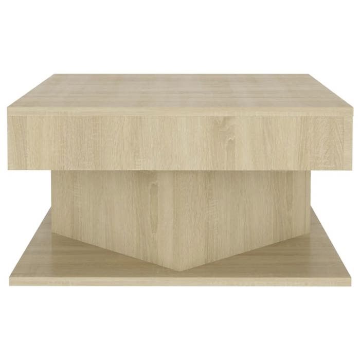 VidaXL Table Basse, Table d'Appoint, Bout de Canapé, Meuble de Rangement Salon Salle de Séjour, Moderne, Chêne Sonoma Bois 808371