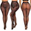 Sexy Fishing Net Socks Women's Hollow Jacquard Pantyhose  High Elasticity Thin Lace Mesh Stockings