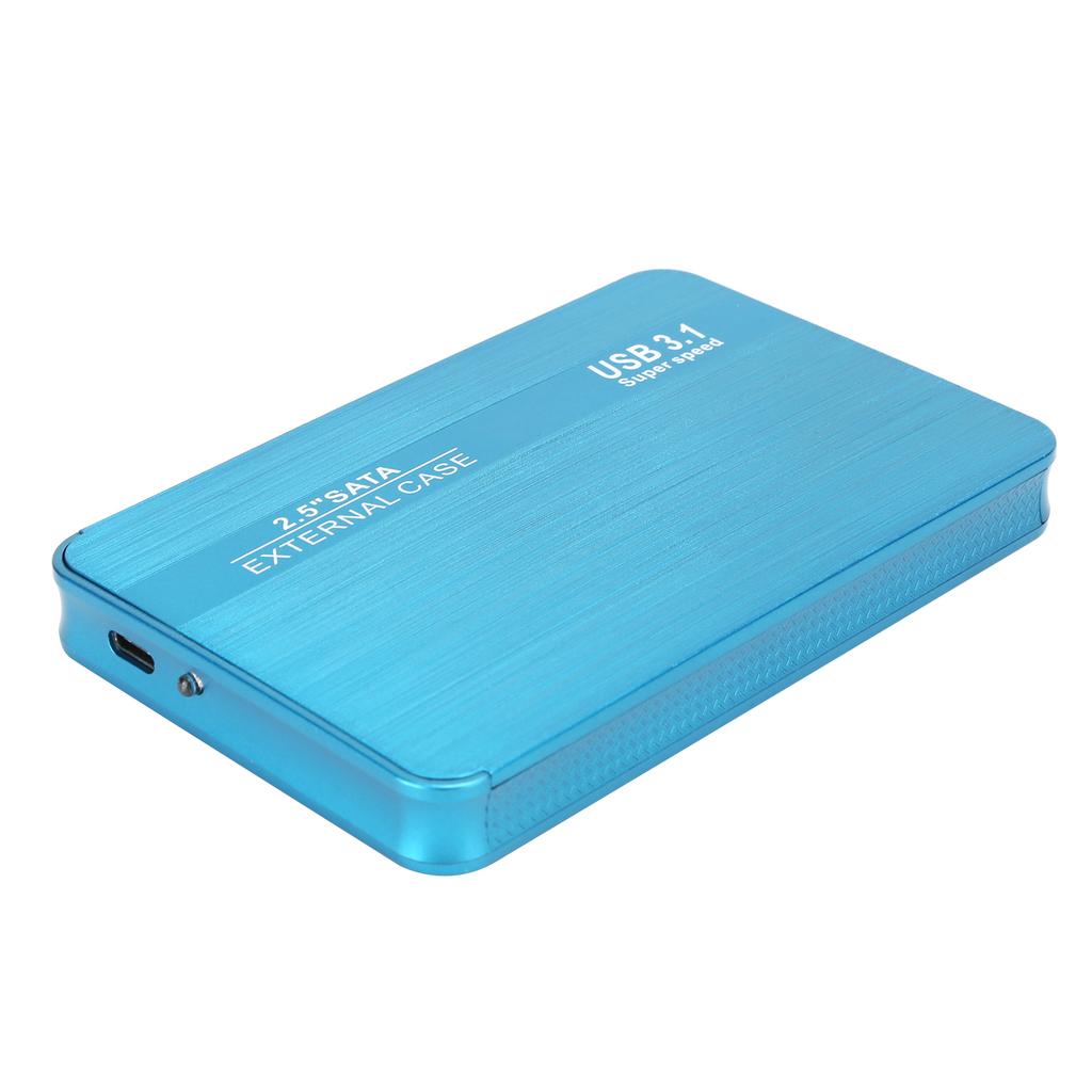 Disque Dur Mobile 2.5in SATA Boîtier Externe USB3.1 Disque Haute Vitesse Stockage de Base YD0016 Bleu120G