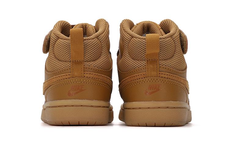 Nike Court Borough Mid 2 Wheat Black Gum Light Brown GS CD7783-701