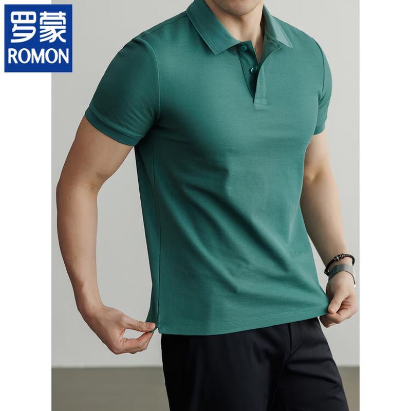 Romon Men's Business Casual Polo Shirt