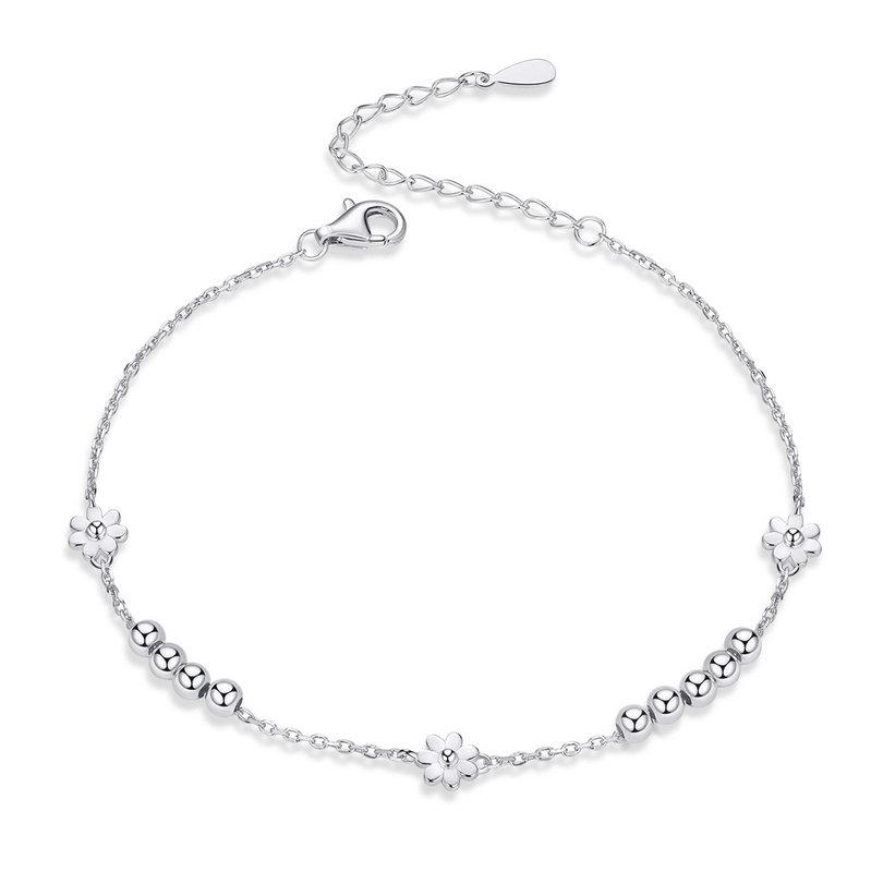 Silver Bracelet Women's Bracelet Flowers Silver 925 Trusky