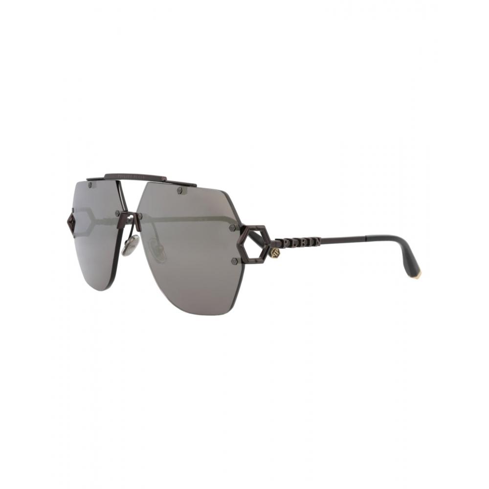 Philipp Plein Aviator Frame Metal Sunglasses Grey