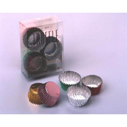Tiger Crown Truffle Miniature Round No. 1140 Aluminum Foil for Confectionery, Japan (30 Pieces) WTL60