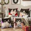 H-Haruhi Fujioka Pillow Case Anti-dustmite Pillowcase Invisible zipper silky Sofa cushion cover