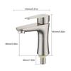 Stainless Steels Cold Water Tap Faucet Single Lever Bathroom Tap with 60cm Hose Kitchen Sink Water Tap Easy to Install