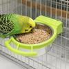 Stainless Steel Bird Food Container Durable Hanging Bird Bowl Bird Feeding Dish  Parrot Cage