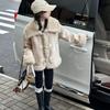 2025 Girls' Autumn/Winter Fleece-Lined Leather & Fur Coat - Stylish One-Piece for Kids