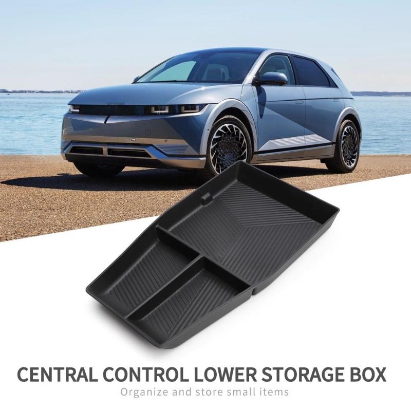 For Hyundai IONIQ 5 Central Control Lower Storage Box Modified Storage Box Decorative Dust Storage Interior Accessories