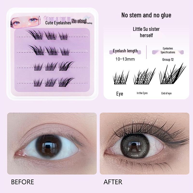 Mengjie Shangpin Glue-Free Stemless Natural Barbie Eyelashes