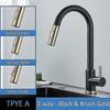 Kitchen Faucet,360 Rotating Kitchen Mixer Tap,Kitchen Faucet Sprayer Black Kitchen Mixer Tap with 2 Modes,High Pressure Kitchen Faucet,Kitchen Mixer T