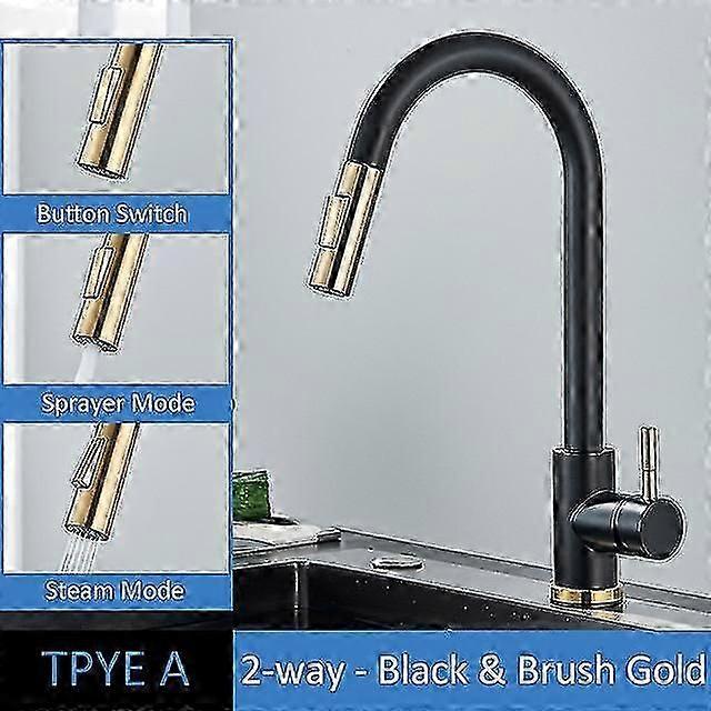 Kitchen Faucet,360 Rotating Kitchen Mixer Tap,Kitchen Faucet Sprayer Black Kitchen Mixer Tap with 2 Modes,High Pressure Kitchen Faucet,Kitchen Mixer T