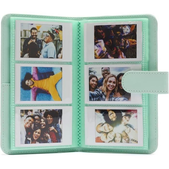 Album Photo - FUJIFILM - Instax Mini 12 - Mint-green - 108 Photos - Cuir Toucher
