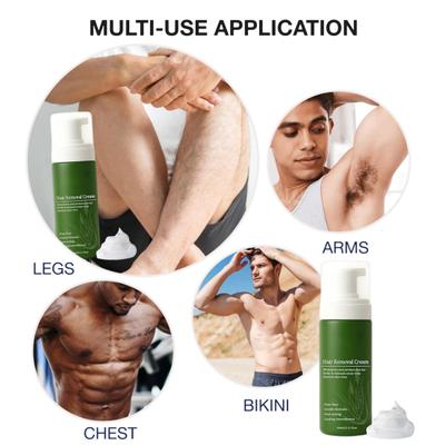 1/2 Pezzi 60ML Crema Depilatoria Uomo Aloe Vera Naturale Delicata Ad Azione Rapida Idratante Corpo Completo Braccia Gambe Ascelle Rimuovi Peli Facciali Crema Depilatoria