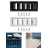 RV Air Vent Louver Marine Exhaust Vent Outlet Multifunction Rectangle Exhaust