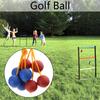 4Pcs Ladders Toss Ball Replacement Hard Golf Training Ball Outdoor Redness and Blue Ladders Ball for Kids Adult Family