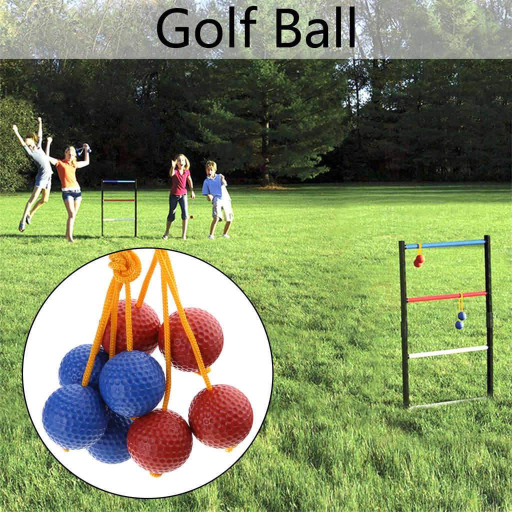 4Pcs Ladders Toss Ball Replacement Hard Golf Training Ball Outdoor Redness and Blue Ladders Ball for Kids Adult Family